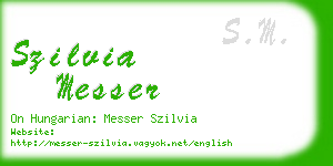 szilvia messer business card